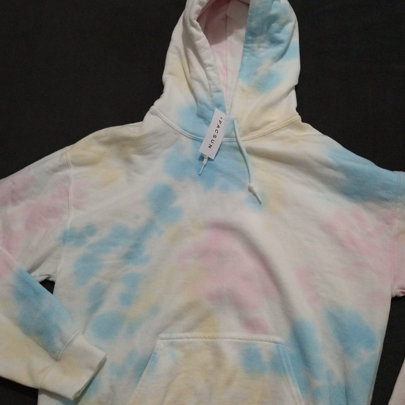 PacSun Tie-Dyed Hoodie Sweatshirt Mens - Picture 6 of 7